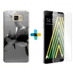Pack protection : coque personnalisée Samsung Galaxy A5 2016 + verre trempé